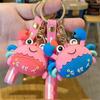 Подвеска Школьный рюкзак Украшение Девочки Орнаменты Держатель для ключей Подвеска для сумки Брелок Краб Животные Брелок
