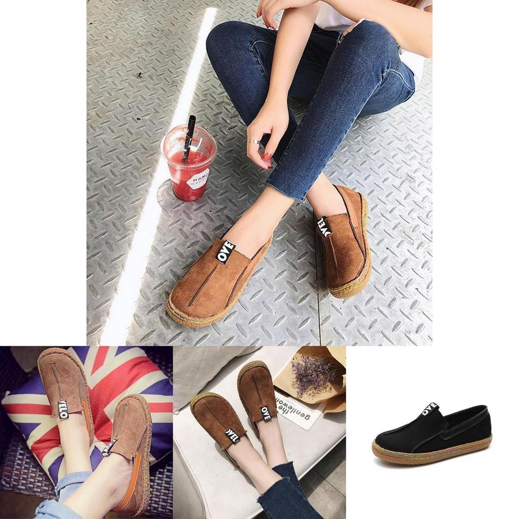 Versatile Women Round Toe Casual Flats With A Classic Pattern And Timeless Design