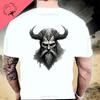 Til Valhalla Хлопковая футболка American Beard Warrior Tactical Skull Футболка унисекс с коротким рукавом и круглым вырезом Повседневная мужская футболка