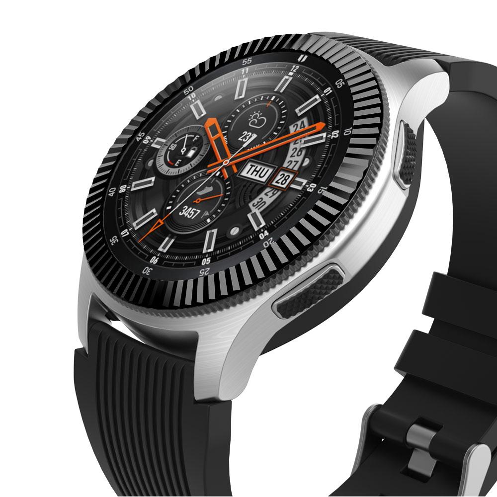 Metal Bezel For Samsung Galaxy Watch 46mm/42mm Case Gear S3 Frontier/ S2 Classic Sport Adhesive Cover Band Strap Accessories