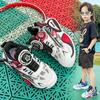 Boys' sports shoes 2025 new autumn breathable casual shoes girls rotating button running shoes children's basketball shoes