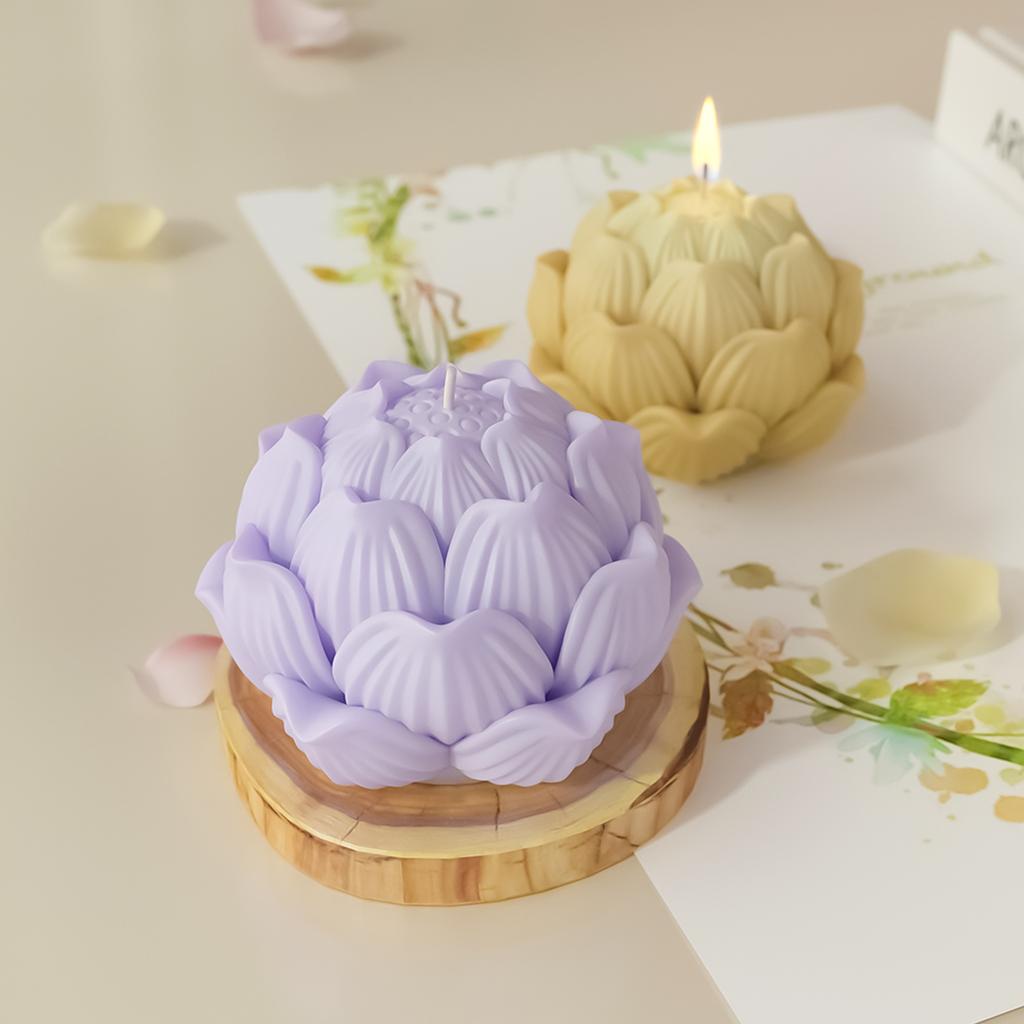 3D Силиконовые формы для цветов Формы для свечей в виде цветов для эпоксидной смолы, свечей, домашней декорации, гипсового декора, тортов из мастики