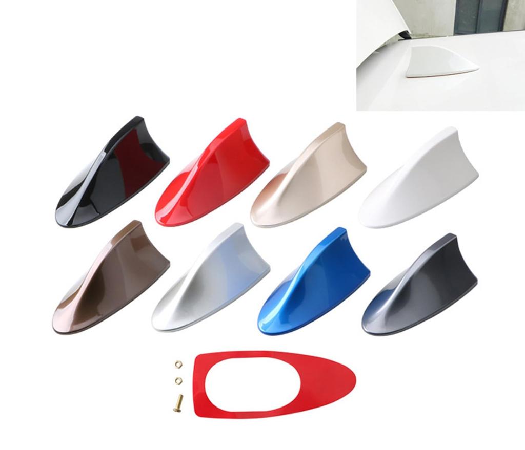 Toyota Aqua First Generation Aqua NHP10/NHP10H Model, New Model Shark Antenna, Rainproof, FM/AM Dolphin Antenna, Easy Installation (Silver)