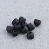 10pcs 13MM Replacement Earbuds Silicone Earphone Tips Noise Cancelling Earbud Caps (Black)
