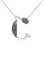 Kicky and Perky 925 Sterling Silver Capital Initial C Letter Pendant Necklace Jewelry For Women