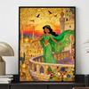Disney diamond painting full drill mosaic art Jasmine princess Arabian palace sunset rhinestone diy kit home decoration gift