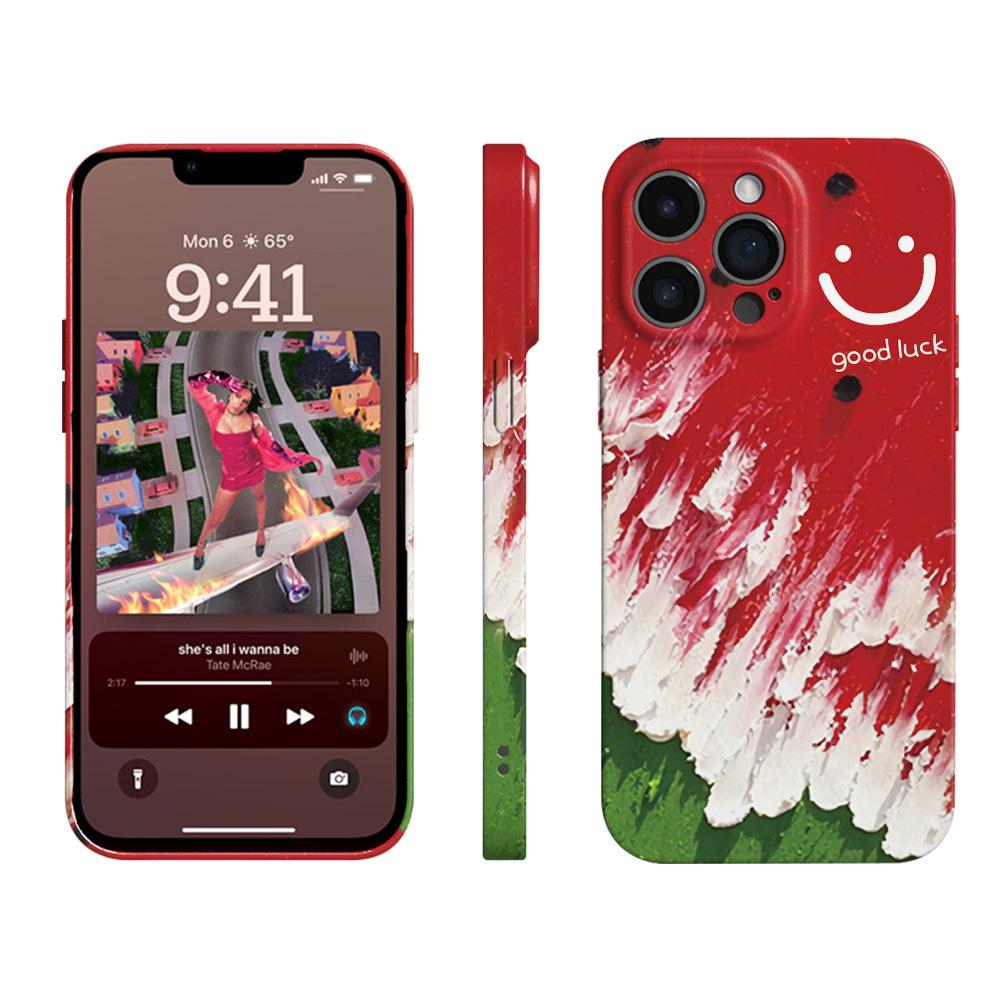 Чехол-пленка Hail red watermelon для iPhone 15, Apple 17promax, всесторонний, 12, противоударный, 11, женские модели