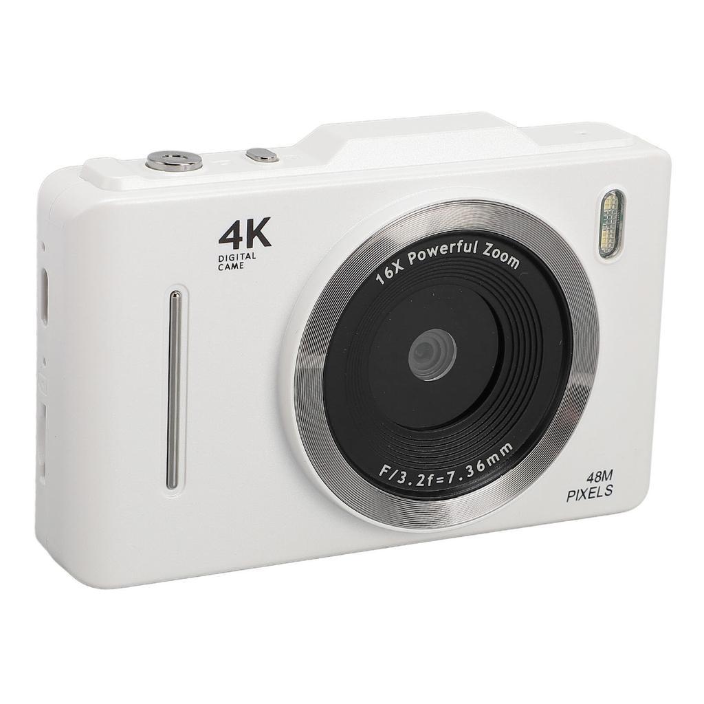 Цифровая камера 4K 48MP, 2,8-дюймовый IPS-дисплей, 16-кратный цифровой зум, 1080P FHD, компактная камера для видеоблога