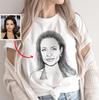 Custom Portrait Drawing Shirt, Mother's Day Gift Tee