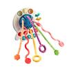 Игрушки на веревочке в виде осьминога для детей 0-3 лет, развивающие мелкую моторику, сенсорные игрушки для
