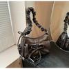IELGY Fashionable All-Match Korean Version Small Square Bag Cute Bow