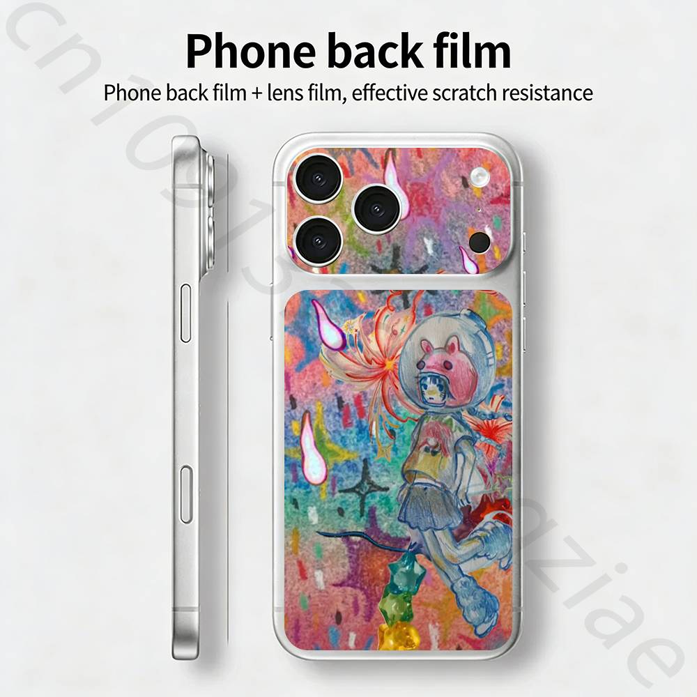 Ая Такано Японский художник ТИКЕТ Наклейка Skin Wrap для iPhone 17 Pro/Pro max Защитная пленка для задней панели, рамки, камеры
