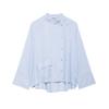 ZR 2026 Womens Fashion Casual Loose Striped Shirt With Pockets