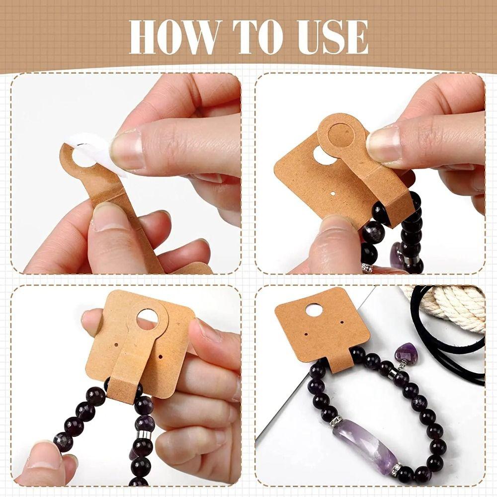 50 шт. подвесные украшения картонные самоклеящиеся ожерелья кольца пакеты бирки