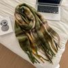 High-End Women's Plaid Scarf: Versatile Korean-Style Winter Snood & Shawl
