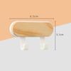 Self Adhesive Wooden Hooks Towel Organizer Racks Durable Wall Hangers Hooks  Home
