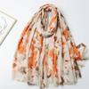 Spain Fashion Vintage Floral Fringe Viscose Scarf Winter Shawls And Wraps Beach Pashmina Stole Bufandas Muslim Sjaal 180*90Cm
