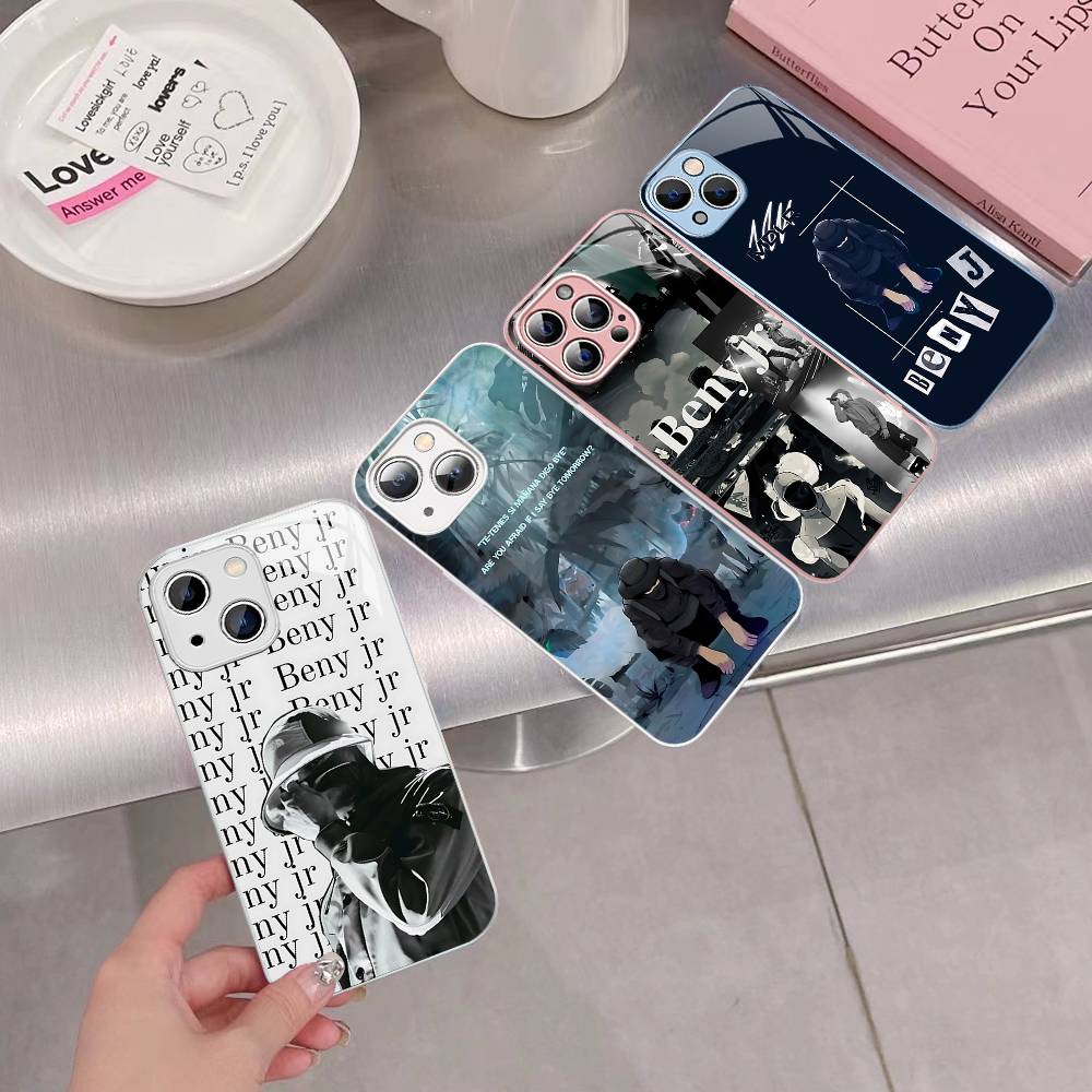 Classic Singer B-Beny J-Jr Tempered Glass For Iphone 14 13 12 11 Pro Mini XS MAX 14Plus X XS XR Fundas