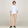 Tommy Hilfiger Классическая рубашка Business Casual, приталенная, с длинным рукавом, мужская, светло-голубая, MW0MW34635