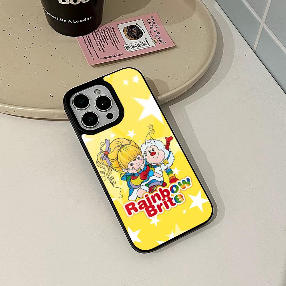 Cartoon R-Rainbow Brite Phone Case for Iphone 17 16 15 14 Air 13 12 11 Pro Max Mini Plus Fundas Shell PC+TPU Cover