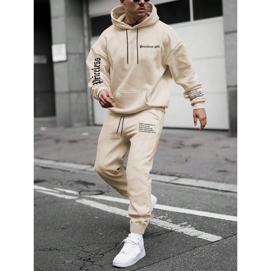 Осенне-зимний комплект из двух предметов для мужчин, женский спортивный костюм с капюшоном, качественный, удобный, повседневный, модный, повседневный