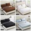 Solid Color Fitted Sheets King Size Mattress Protector Bed Cover Bed Sheets Bedsheet Solid Bedspreads