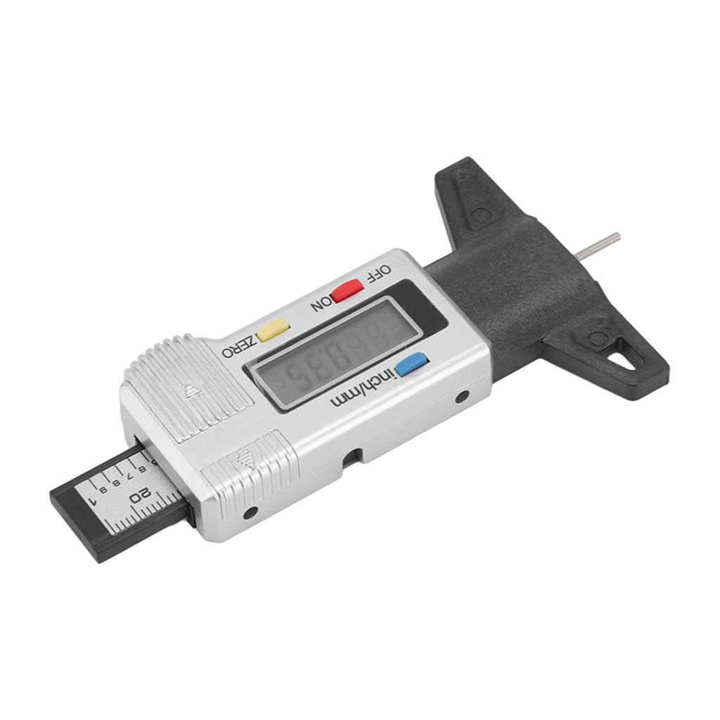 Измеритель глубины протектора шин, большой цифровой дисплей, точный прибор для проверки протектора для грузовика, автомобиля, мотоцикла