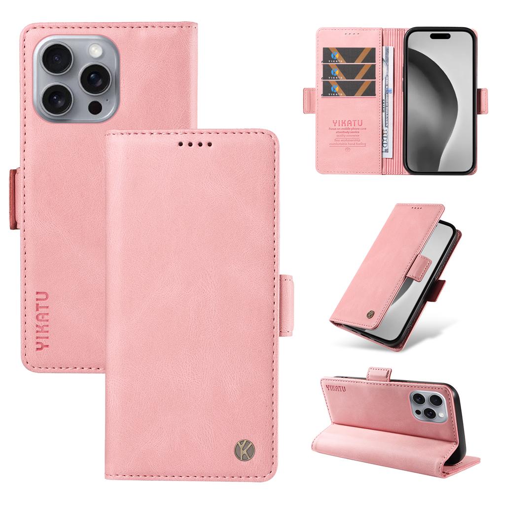 Чехол-кошелек из нубуковой искусственной кожи с отделениями для карт и боковой пряжкой для iPhone XS,XR,XS Max,SE,iPhone 7,8,7Plus,11,11Pro,11Pro,12,13,14,15,16...