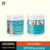 Pet Ear Cleaning Disposable Wipes - Remove Ear Mites & Earwax for Cats and Dogs