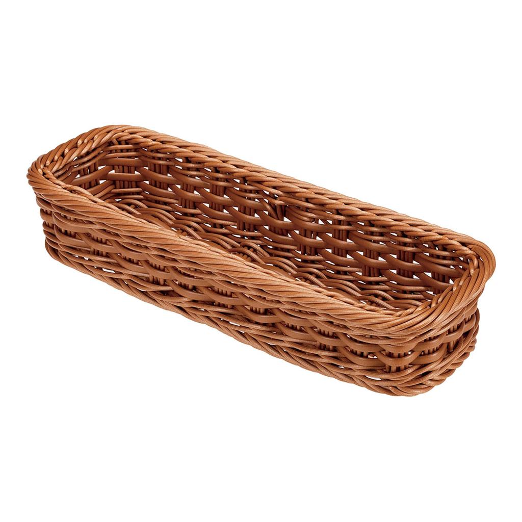Todai PP Rattan Cutlery Basket Small 2 Brown (for People)