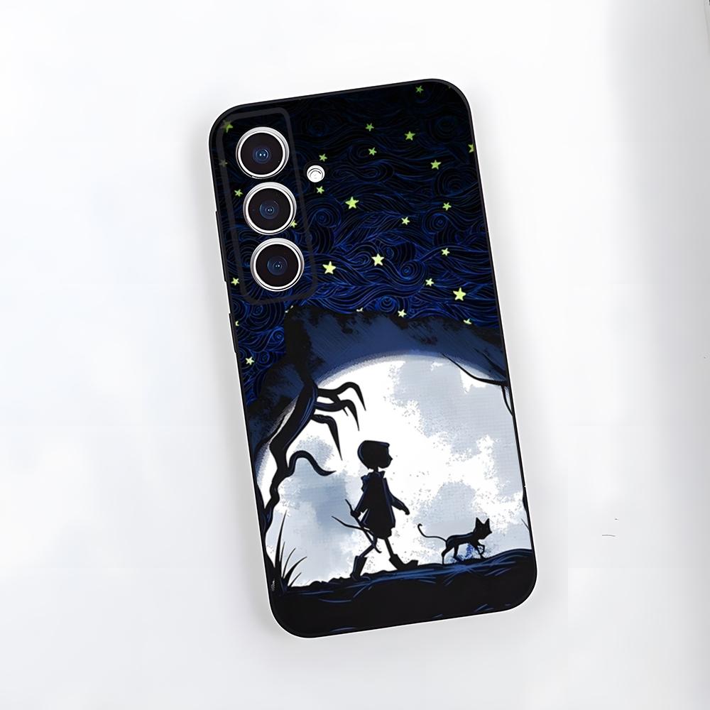 Аниме Чехол для телефона Коралина Для Samsung A25 A13 A33 5G A54 A36 A35 A56 A52 A14 Ударопрочный Мягкий Чехол