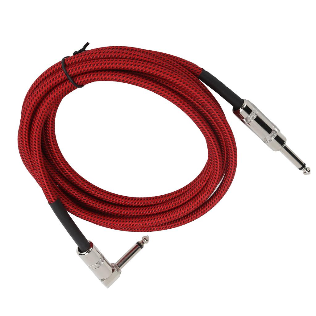 JORINDO Electric Guitar Amp Cable 6.35mm Musical Instrument   Cord Connection 1/4in Red
