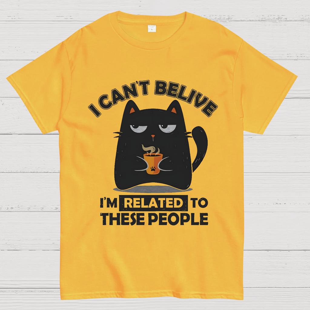 Can't Believe We're Related Cotton Summer Casual Cool Loose T-Shirt