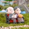 Mini Couple Figures Grandma Grandpa Sweety Lovers Old Couple Ornament for Fairy Garden Figurines Miniature Home Decoration