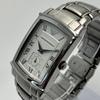 Б/У Хорошее состояние Emporio Armani AR-0243 Серебристые Мужские Часы Прямоугольные Новый Аккумулятор