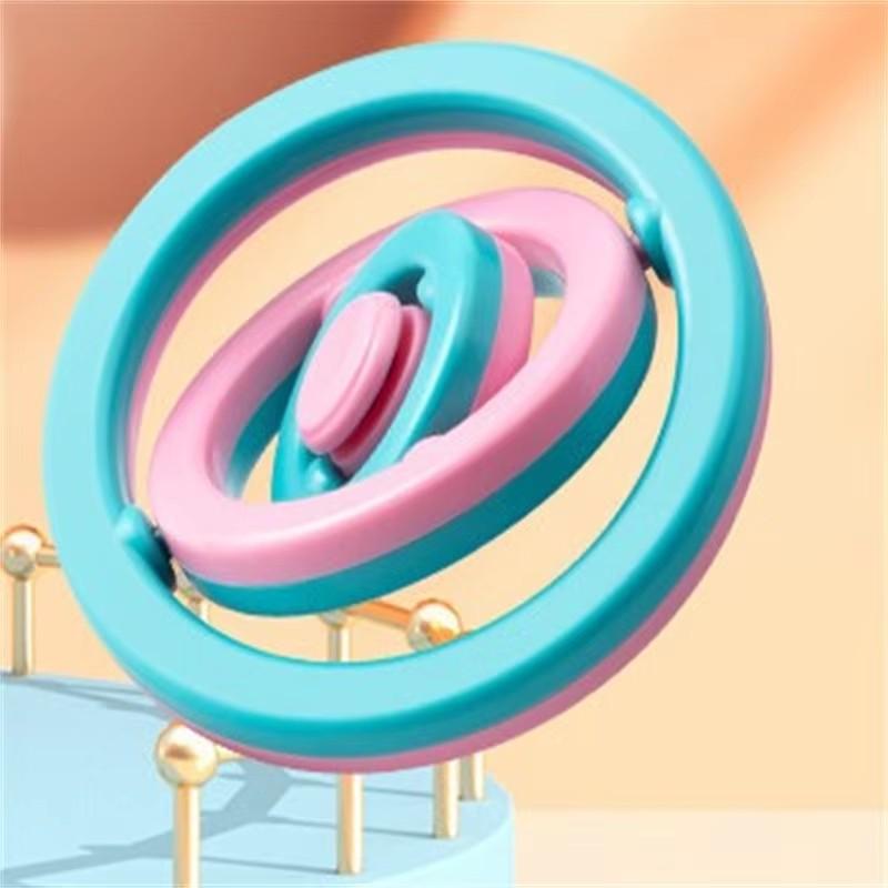 3D Бесконечный вращающийся гироскоп - Игрушка-антистресс, Сенсорная развивающая головоломка для снятия стресса, Подарок для девочек на день рождения
