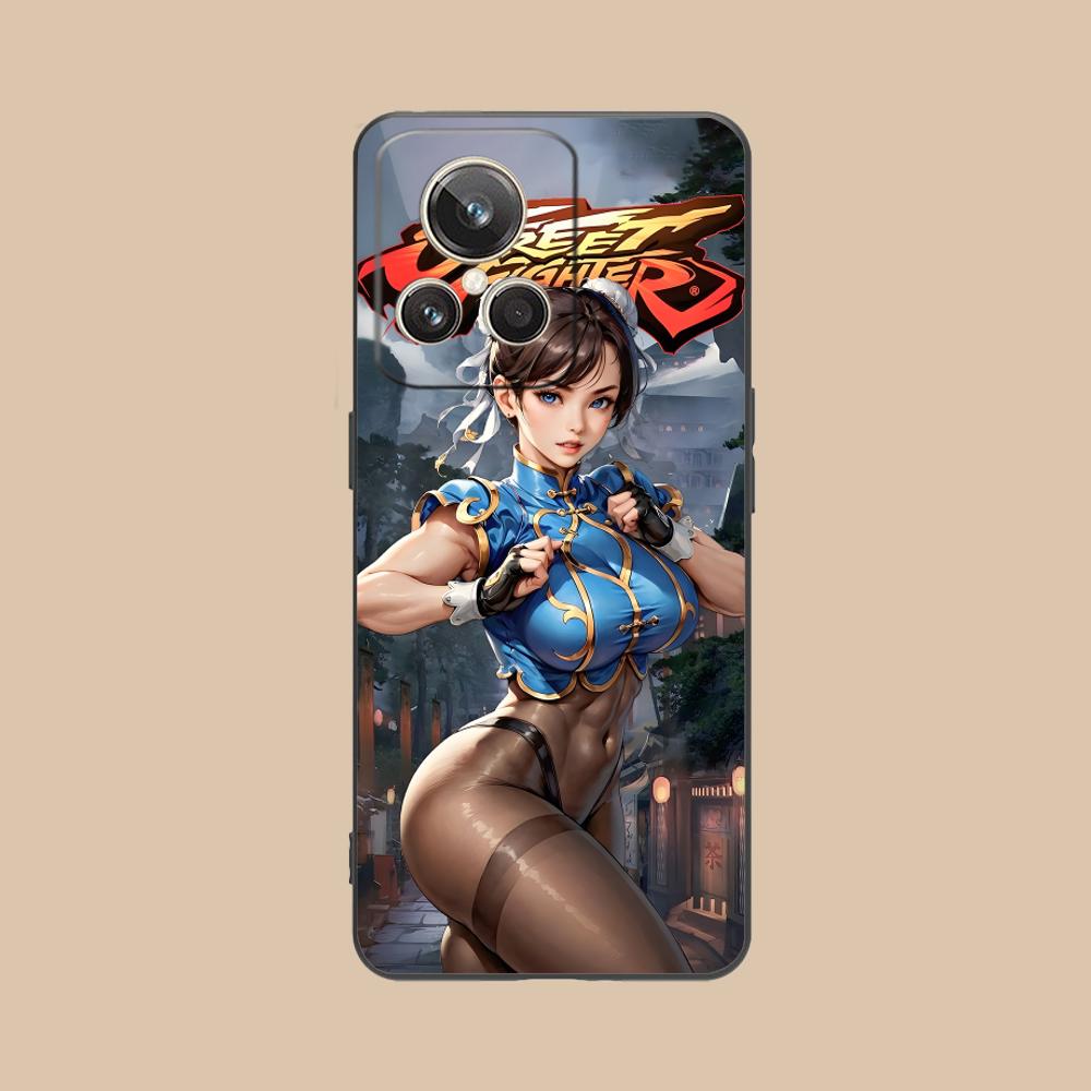Чехол для телефона Street Fighter Chunli для Realme 15 14 13 12 11 10 9 Pro Plus T i Lite 5G Цветной Печатный Чехол Роскошный Красивый Чехол
