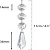5pcs Simulate Ice Cone Crystal Hanging String Transparent Xmas Tree Decoration  Christmas