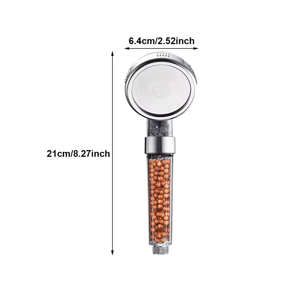 1шт фильтрованная душевая головка ABS высокого давления водосберегающий спрей ручные прозрачные душевые головки с фильтрующими бусинами для ванной комнаты