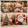 45x45cm Throw Pillow Covers Detachable Soft Christmas Themed Pillow Case  Home Indoor