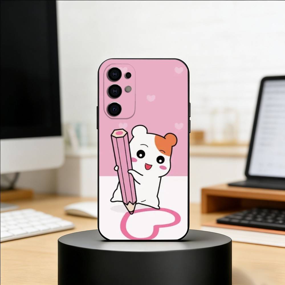 Милый чехол для телефона O-Oruchuban Ebichu для Samsung S25, S24, S21, S22, S23, S30, Ultra, S20, Plus, Fe, Lite, Note, 10, Черная крышка