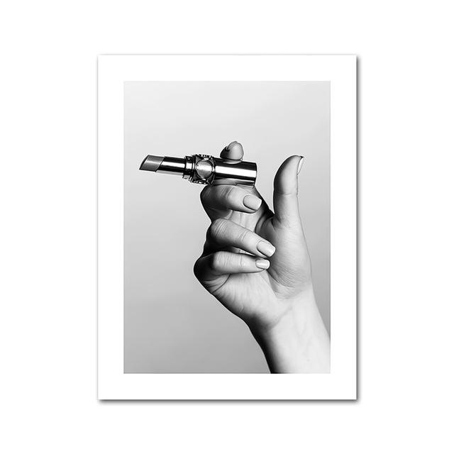 Bikini High Heels Lady Fashion Quote Poster  Black White Sexy Woman Canvas Print Painting LivingRoom Wall Art Decoration Picture