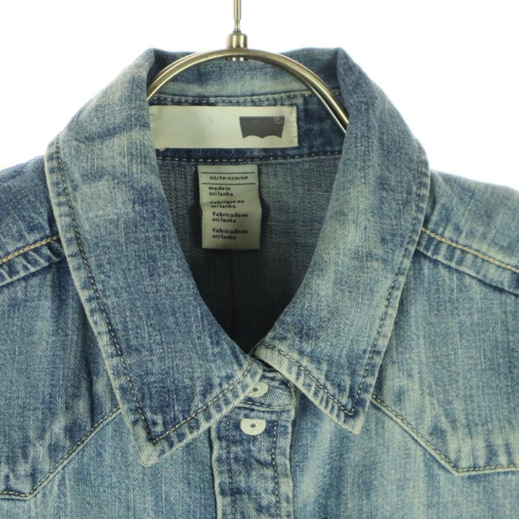unused Levi's French sleeve denim Best XS blue Women Used