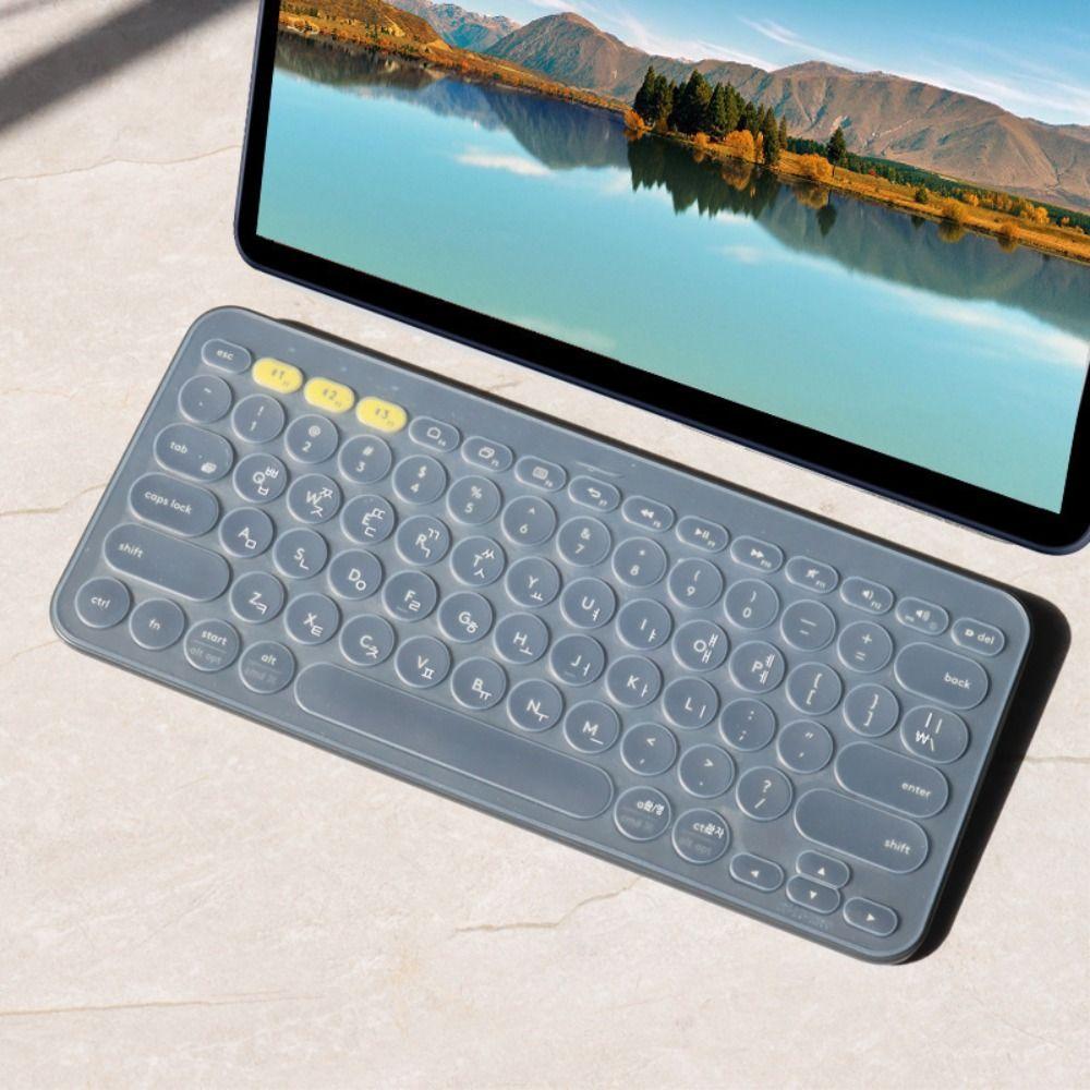 TPU Korean Keyboard Cover Transparent Protective Skin for Logitech K380
