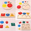 1PC Geometric Shapes Toys For Children Early Learning Exercise Hands-on Ability Montessori Puzzle Sorting Math Educational Toys