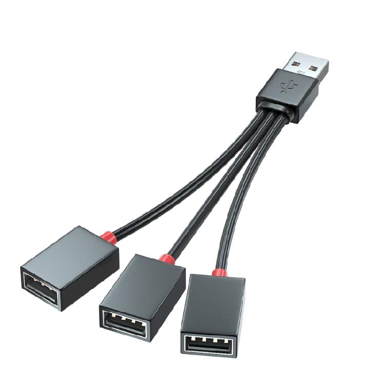 USB-разветвитель с 1 USB-папой на 3 USB-мамы, удлинитель, адаптер питания
