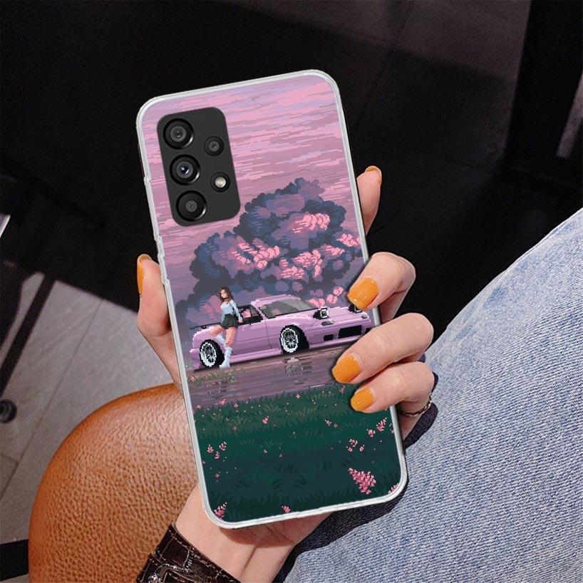 JDM Машина MX5 Милый Чехол для Телефона Для Samsung Galaxy A52 A32 A22 A12 A51 A31 A50S A30S A20S A10S Note 20 Ultra 10 Plus S10 A72 A71 Gal