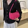 Fashion Women's Handbags Retro Solid Color PU Leather Shoulder Underarm Bag Casual Women Designer Hobos Bag