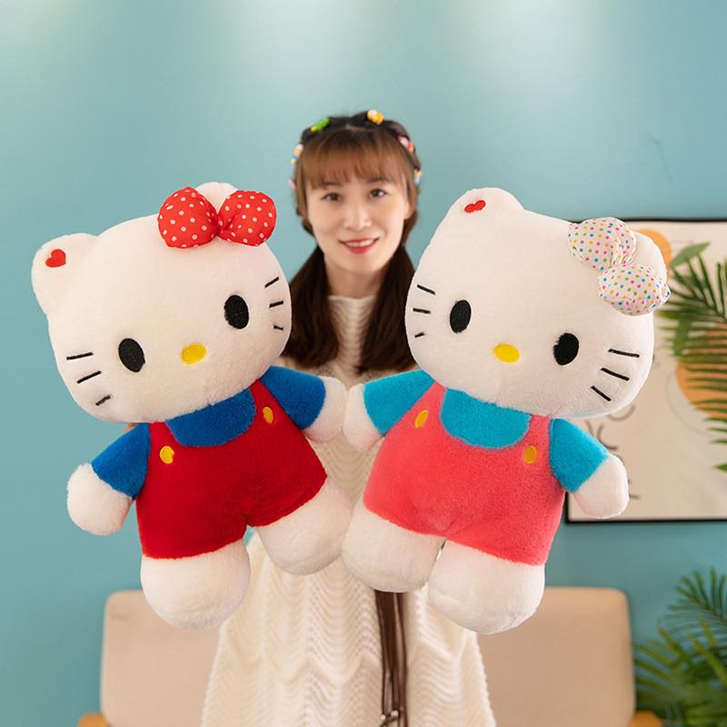 Очаровательная плюшевая игрушка Китти Милый Hello Kitty Мягкая игрушка Кукла Для девочек Розовый 40 см - 80 см