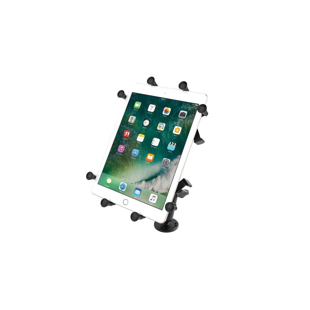 RAM MOUNTS Комплект с круглой базой для дюймовых Длинный Черный X-Grip и 9-10 Планшетов, Кронштейн, 1-дюймовый шар, RAM-B-101-C-UN9U,
